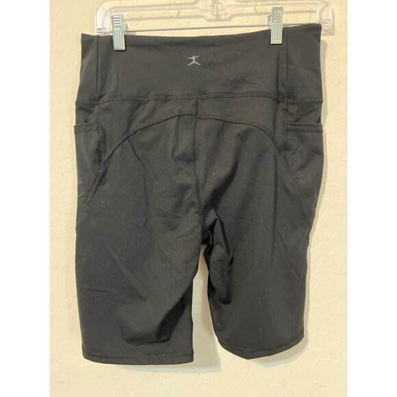 Danskin Sz L Bike Shorts Black Stretch Workout Gear - Picture 3 of 7